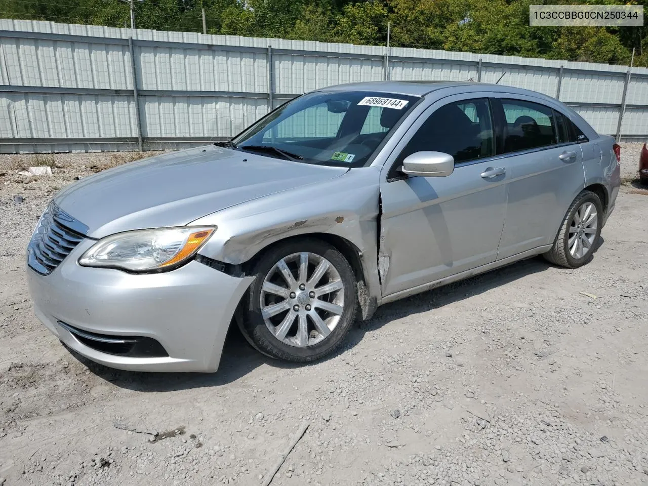 2012 Chrysler 200 Touring VIN: 1C3CCBBG0CN250344 Lot: 68969144