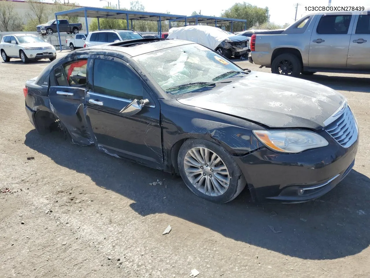 2012 Chrysler 200 Limited VIN: 1C3CCBCGXCN278439 Lot: 70332554