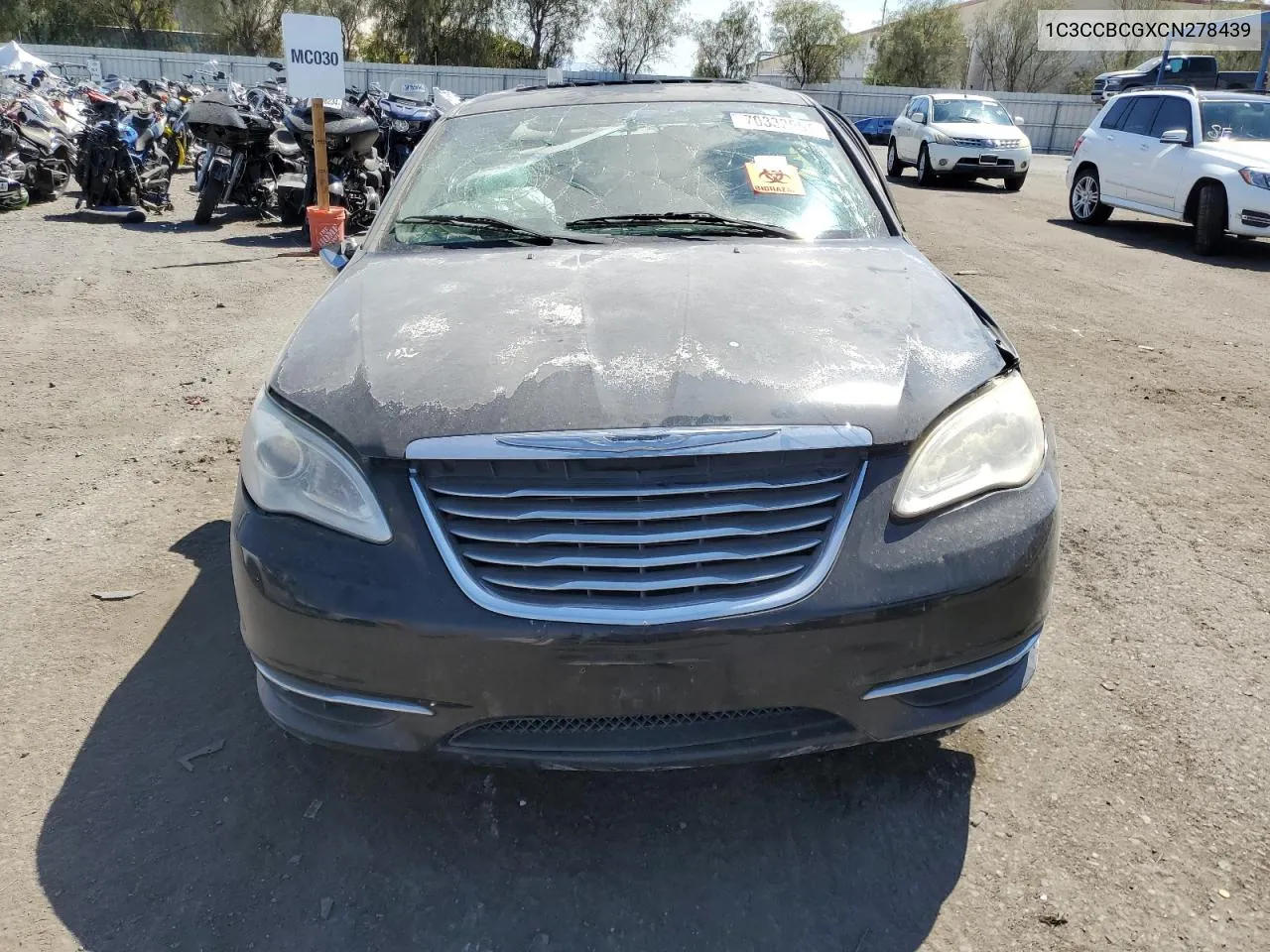 2012 Chrysler 200 Limited VIN: 1C3CCBCGXCN278439 Lot: 70332554