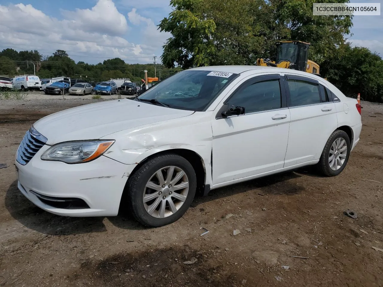 1C3CCBBB4CN105604 2012 Chrysler 200 Touring