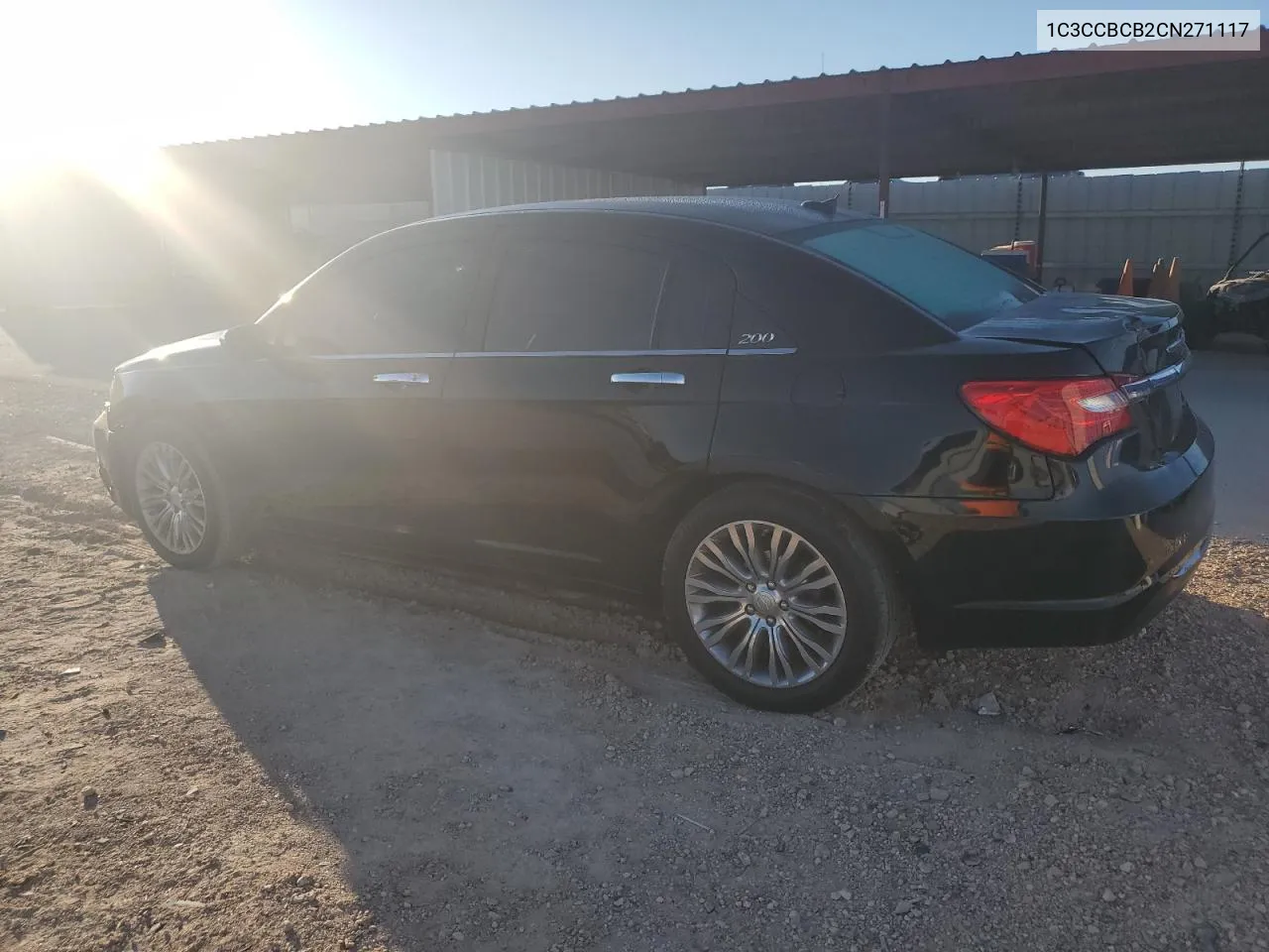 1C3CCBCB2CN271117 2012 Chrysler 200 Limited