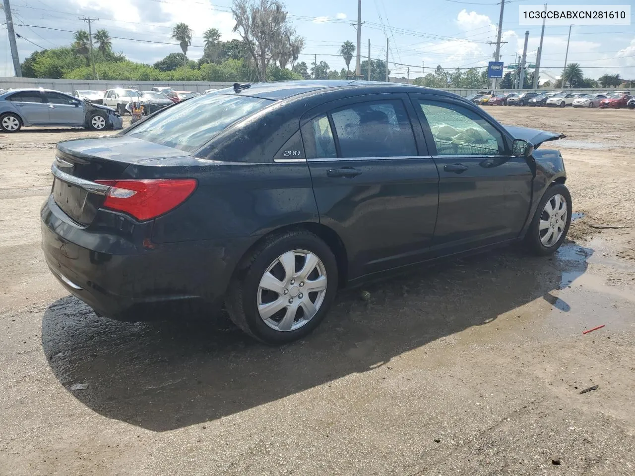 2012 Chrysler 200 Lx VIN: 1C3CCBABXCN281610 Lot: 72036134