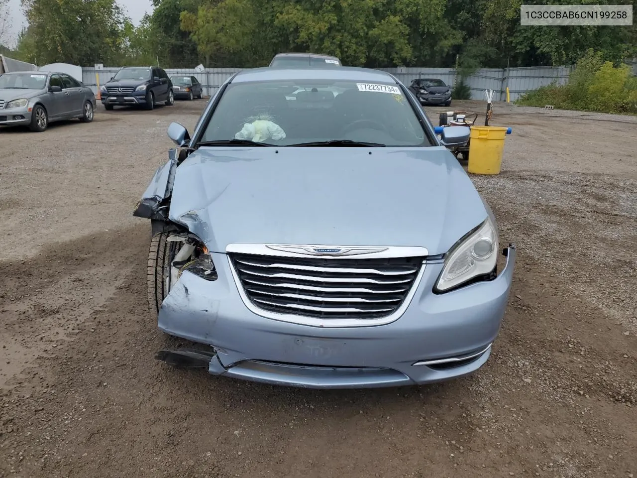 2012 Chrysler 200 Lx VIN: 1C3CCBAB6CN199258 Lot: 72237734