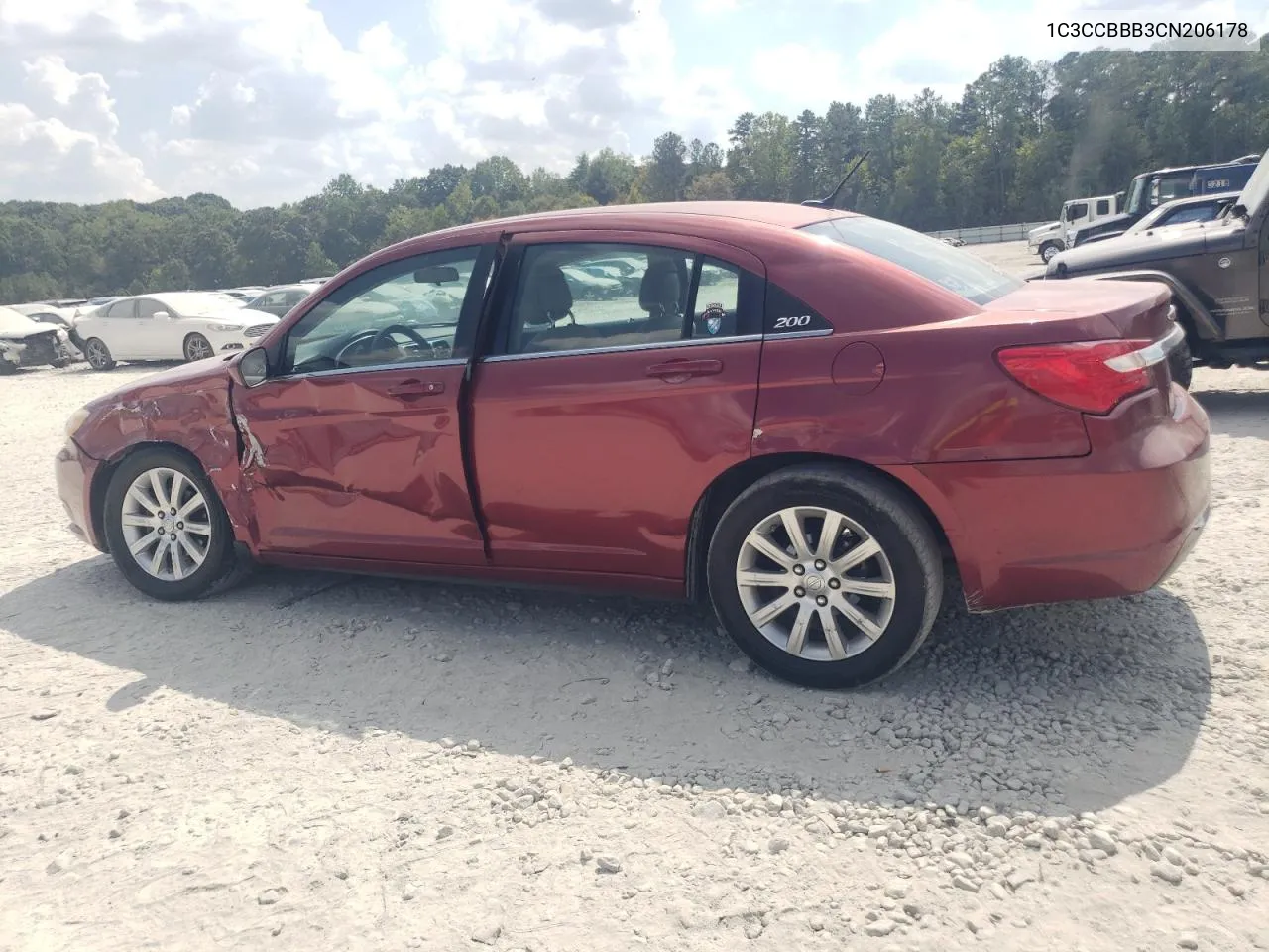 2012 Chrysler 200 Touring VIN: 1C3CCBBB3CN206178 Lot: 72805864