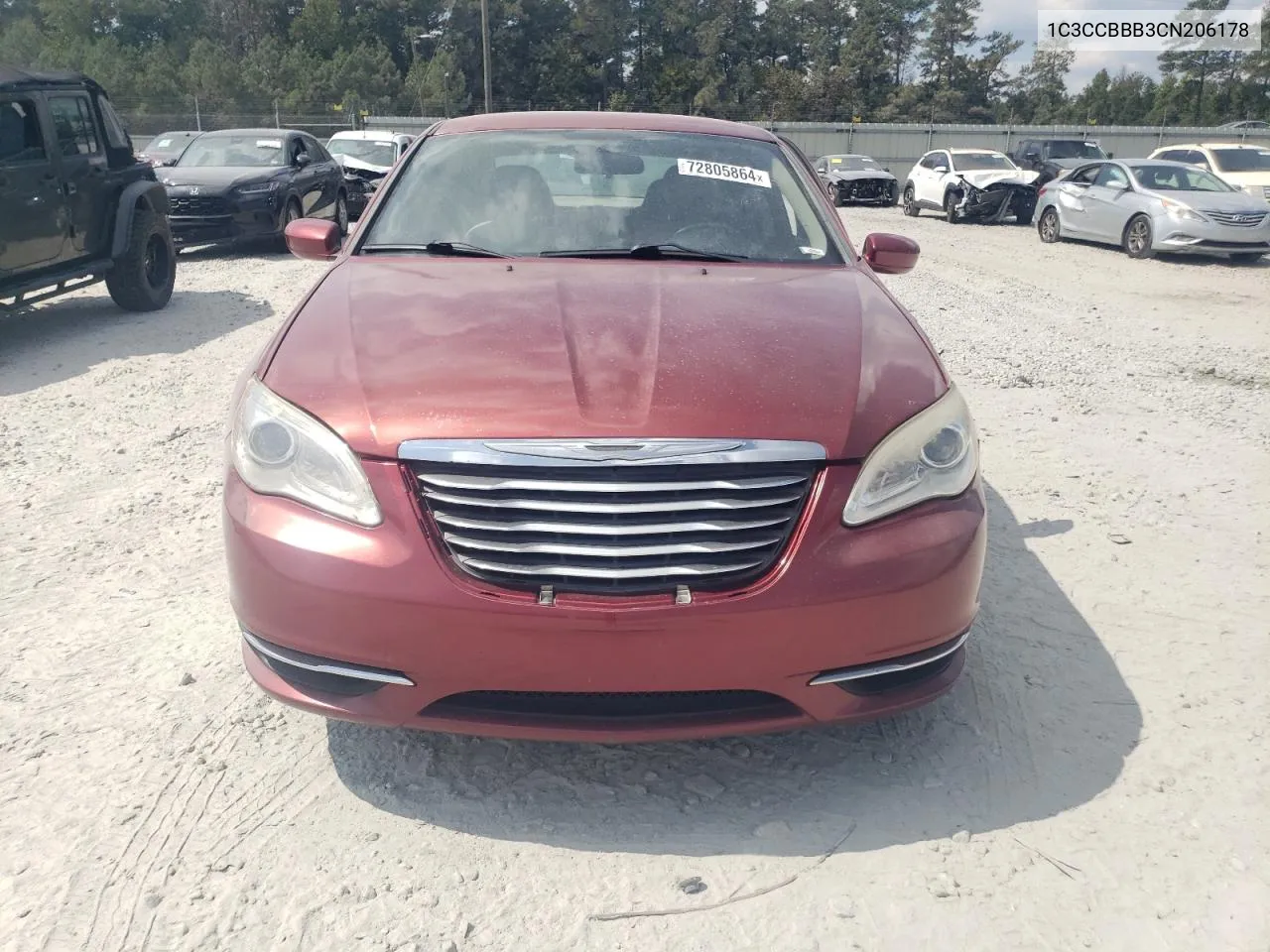 1C3CCBBB3CN206178 2012 Chrysler 200 Touring