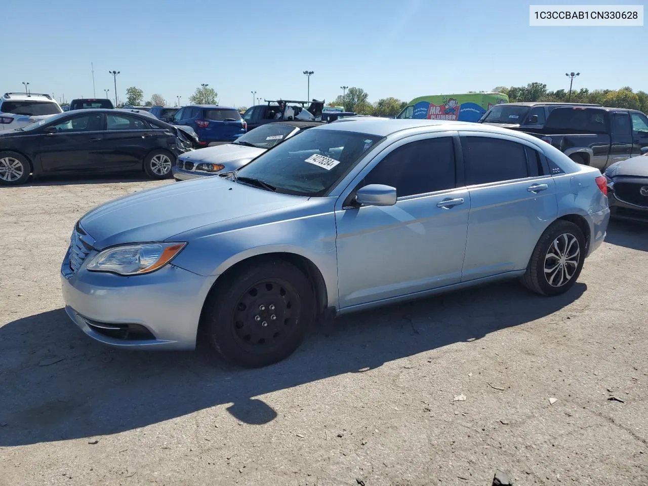 2012 Chrysler 200 Lx VIN: 1C3CCBAB1CN330628 Lot: 74278284