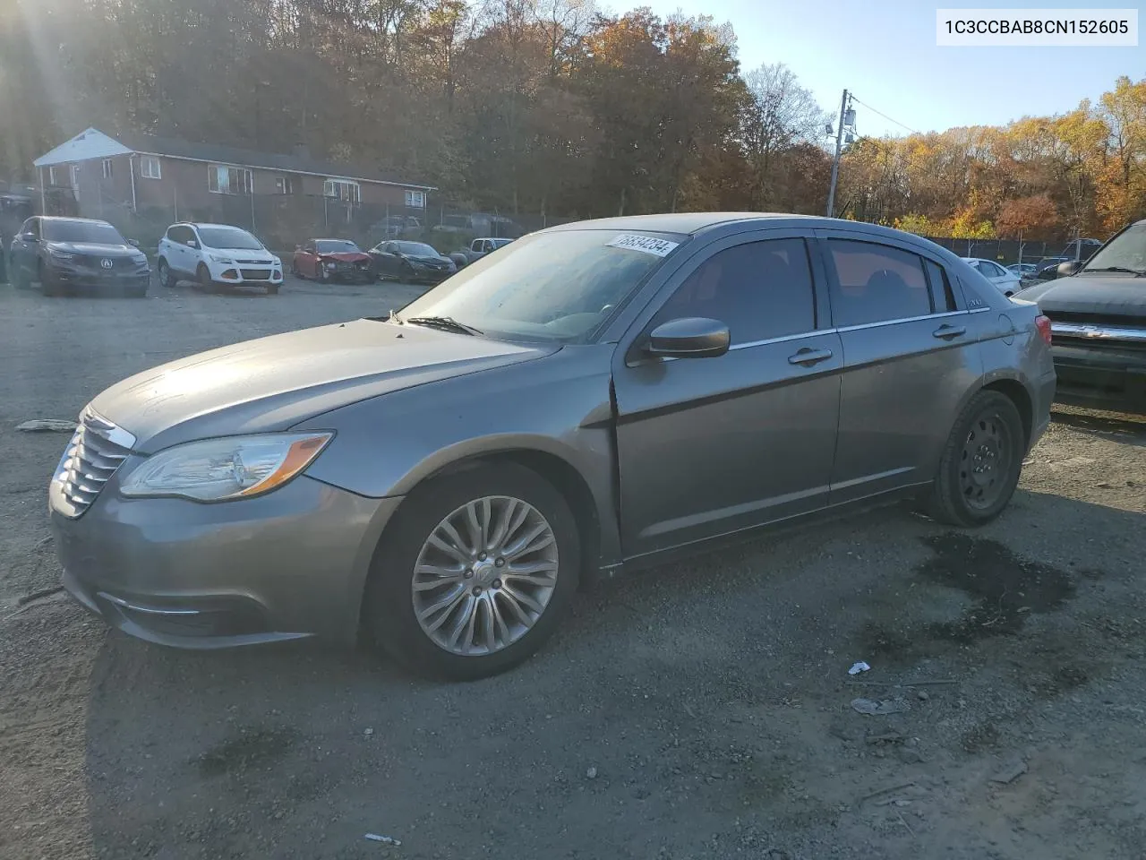 2012 Chrysler 200 Lx VIN: 1C3CCBAB8CN152605 Lot: 78834234