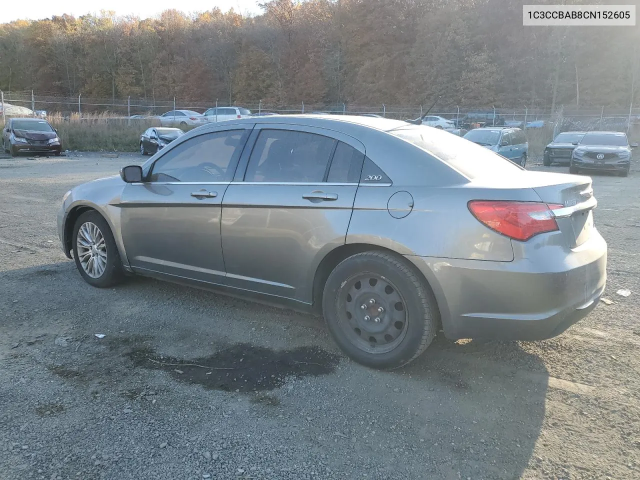 2012 Chrysler 200 Lx VIN: 1C3CCBAB8CN152605 Lot: 78834234