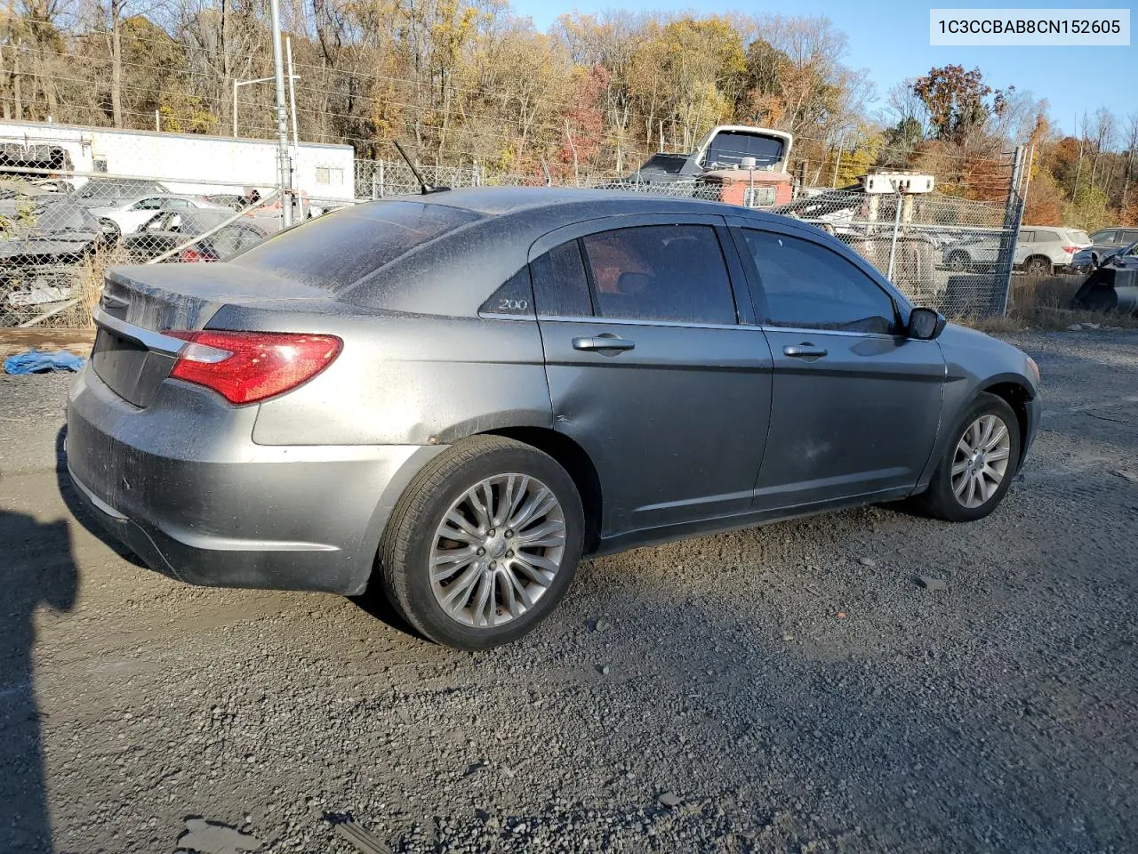 2012 Chrysler 200 Lx VIN: 1C3CCBAB8CN152605 Lot: 78834234