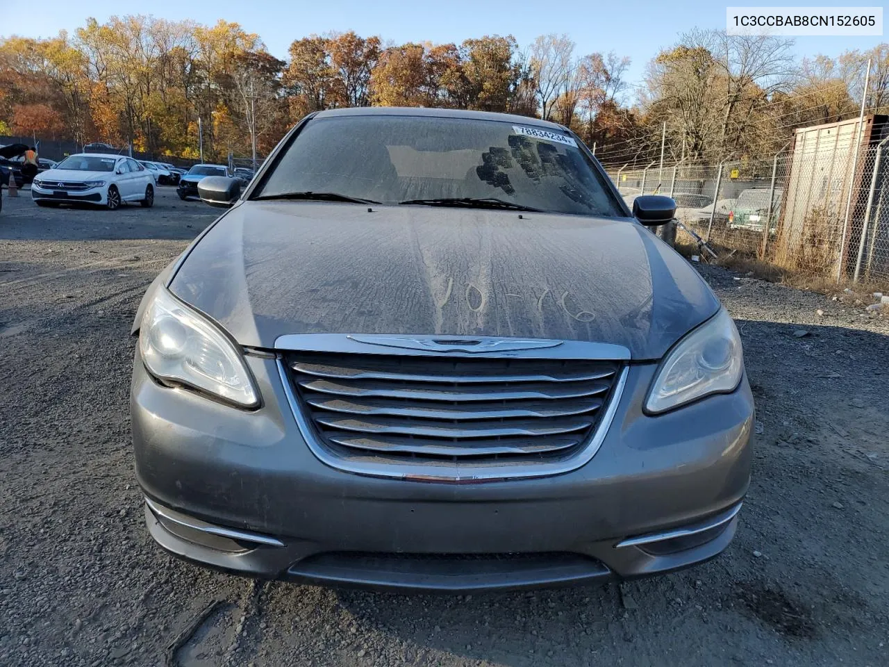 2012 Chrysler 200 Lx VIN: 1C3CCBAB8CN152605 Lot: 78834234