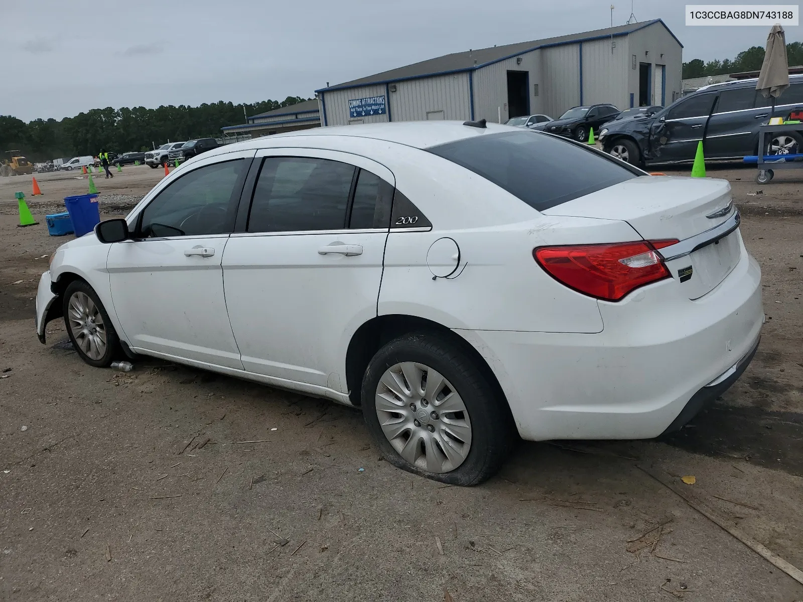 2013 Chrysler 200 Lx VIN: 1C3CCBAG8DN743188 Lot: 64427254