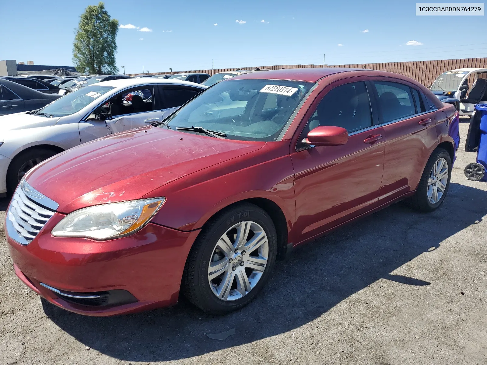 2013 Chrysler 200 Lx VIN: 1C3CCBAB0DN764279 Lot: 67288914