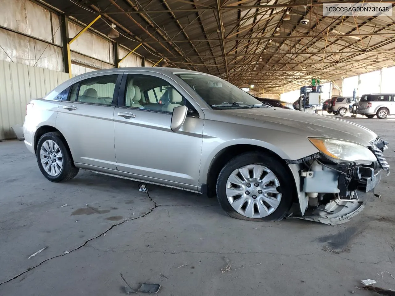 2013 Chrysler 200 Lx VIN: 1C3CCBAG0DN736638 Lot: 69871214