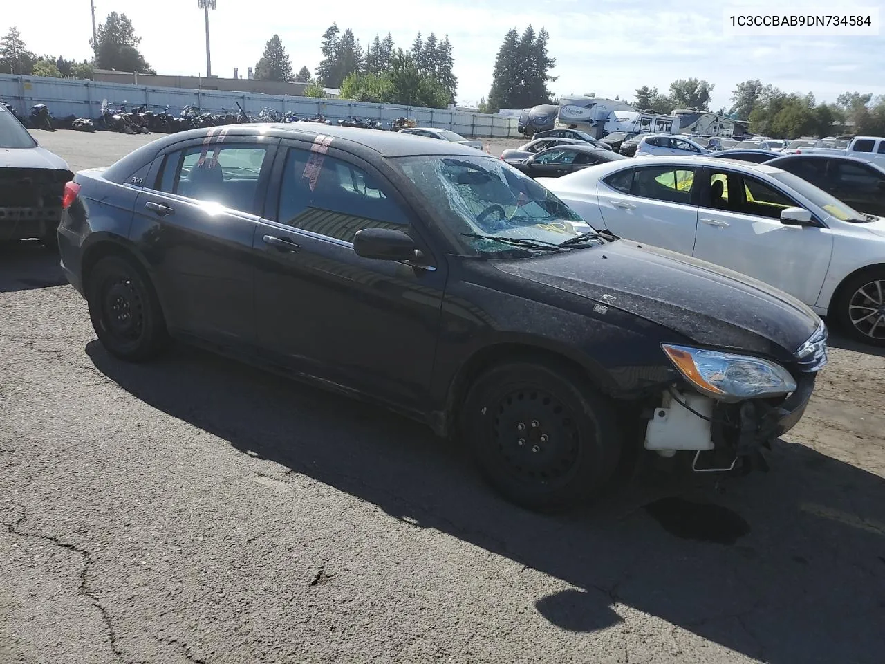 2013 Chrysler 200 Lx VIN: 1C3CCBAB9DN734584 Lot: 71131944