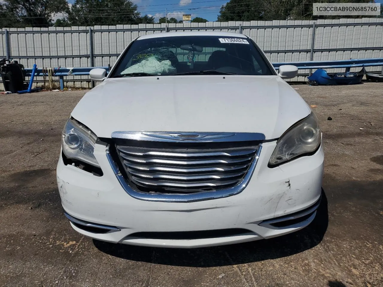 2013 Chrysler 200 Lx VIN: 1C3CCBAB9DN685760 Lot: 71366024