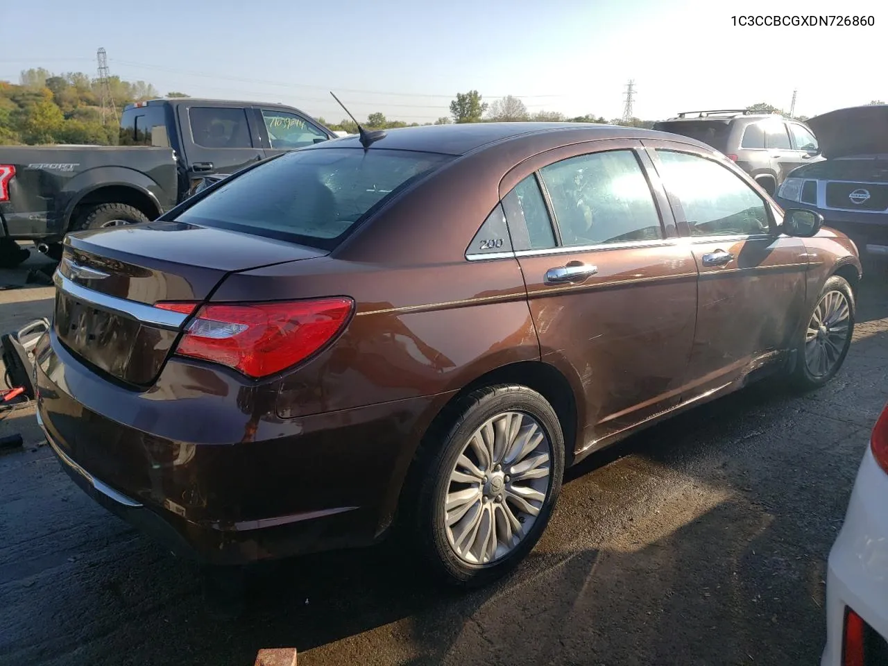 1C3CCBCGXDN726860 2013 Chrysler 200 Limited