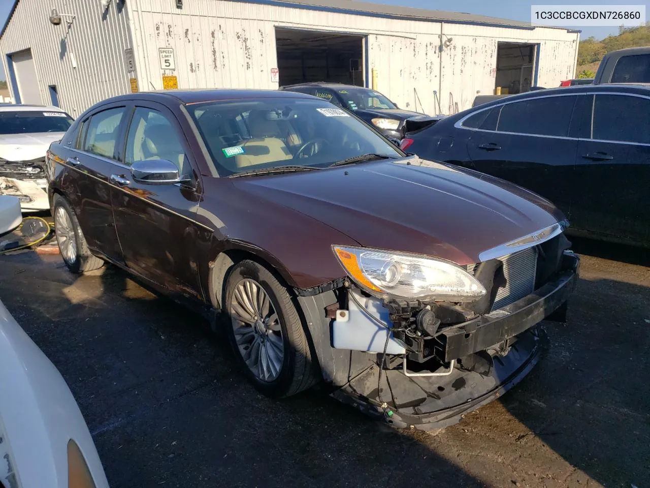 1C3CCBCGXDN726860 2013 Chrysler 200 Limited