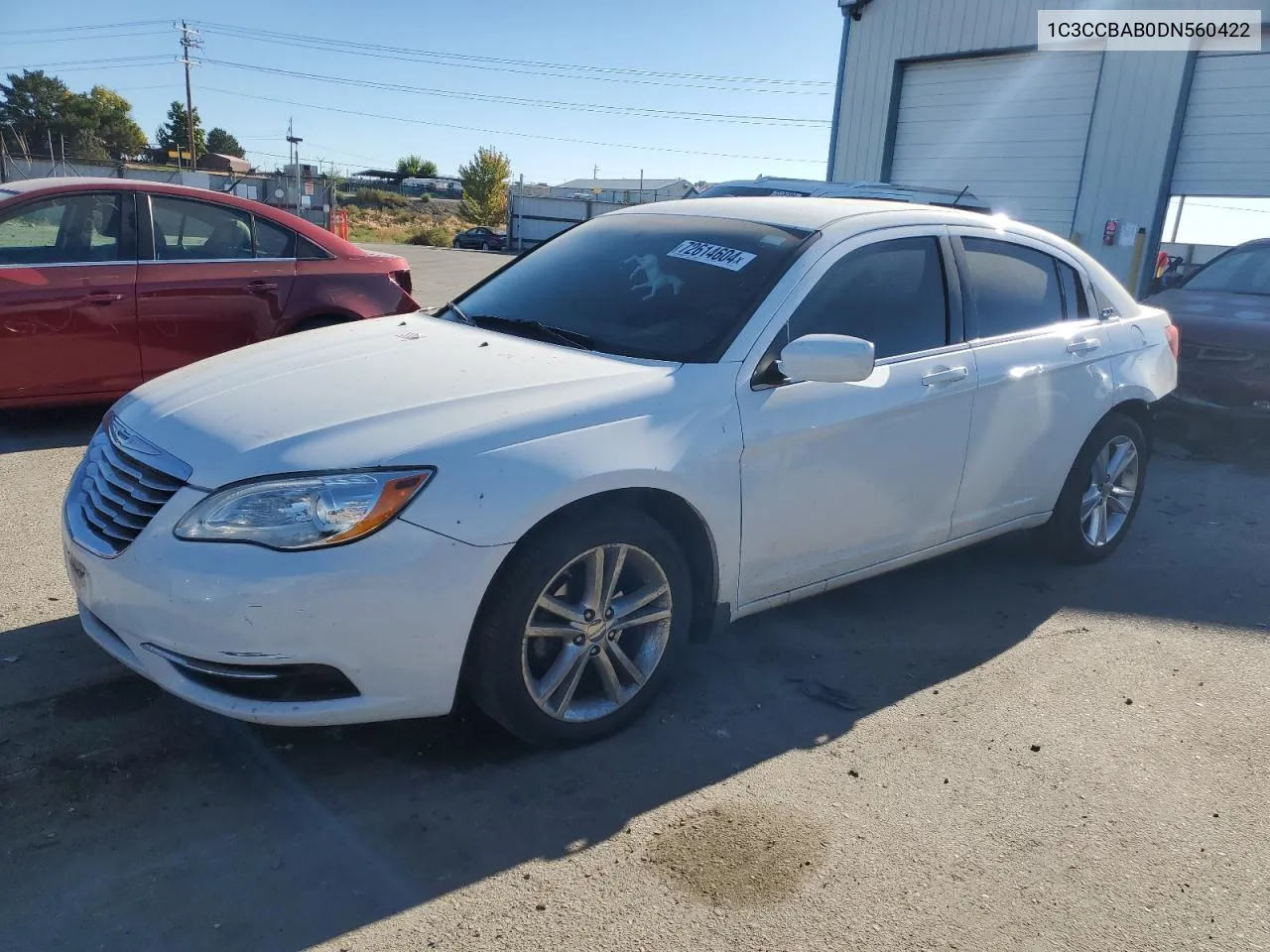 2013 Chrysler 200 Lx VIN: 1C3CCBAB0DN560422 Lot: 72614604