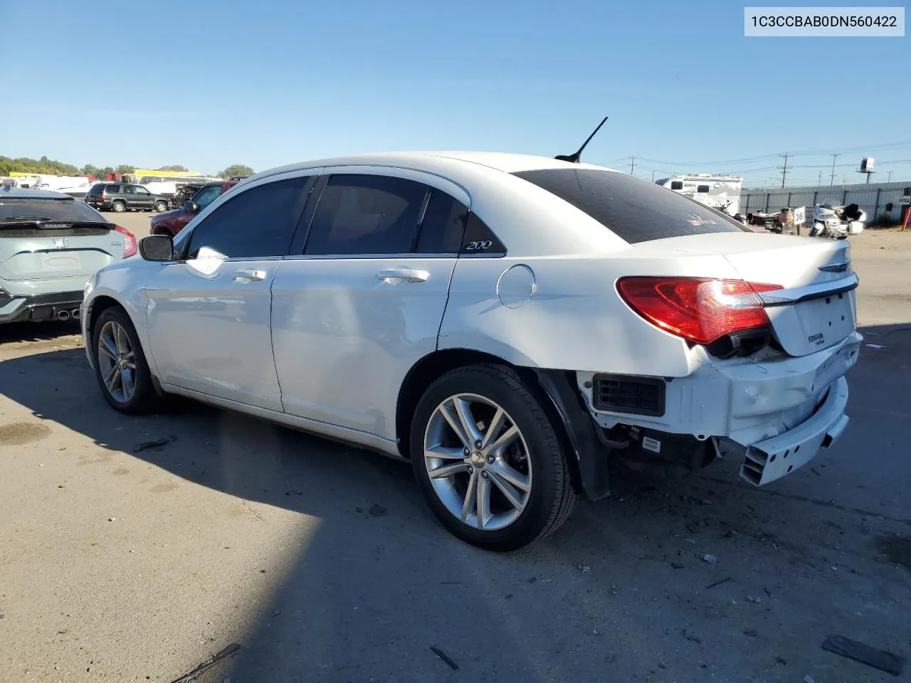 2013 Chrysler 200 Lx VIN: 1C3CCBAB0DN560422 Lot: 72614604