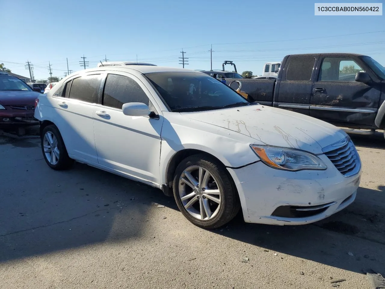 2013 Chrysler 200 Lx VIN: 1C3CCBAB0DN560422 Lot: 72614604