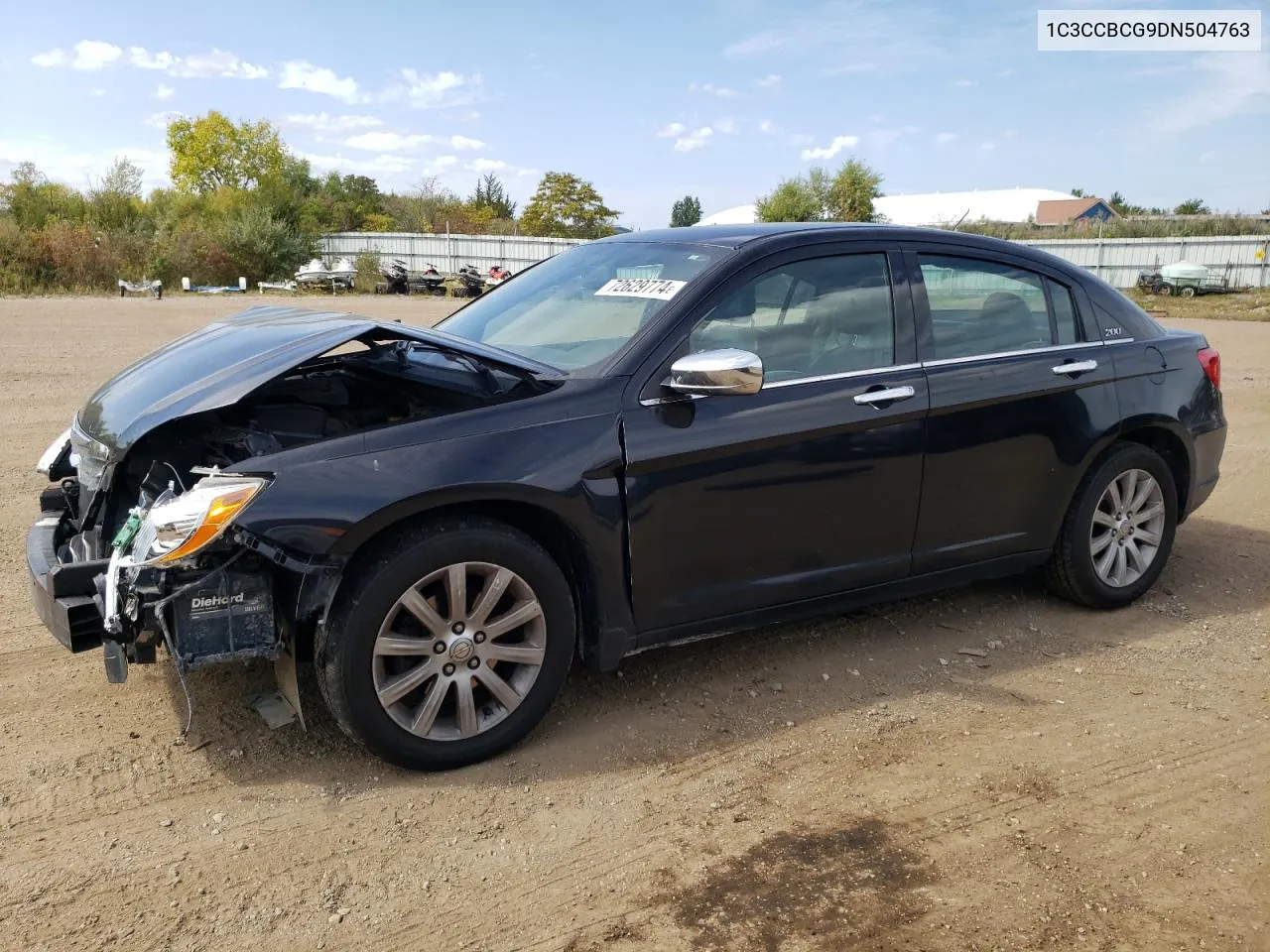 2013 Chrysler 200 Limited VIN: 1C3CCBCG9DN504763 Lot: 72629774