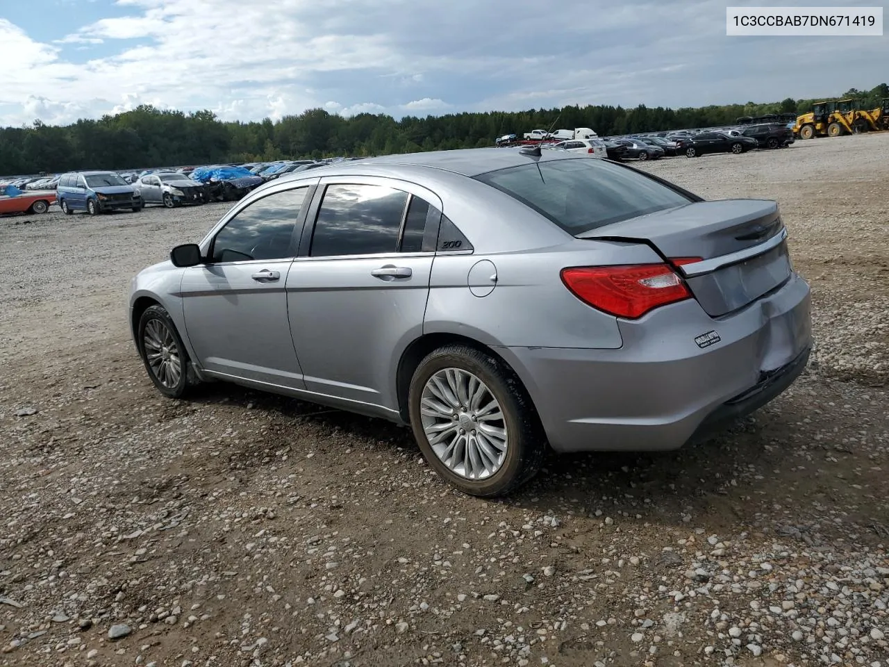 2013 Chrysler 200 Lx VIN: 1C3CCBAB7DN671419 Lot: 73333504