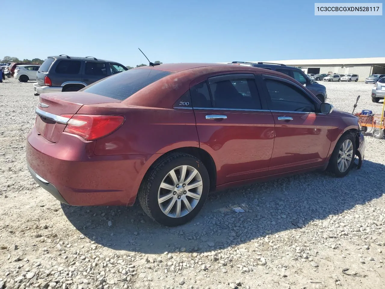 2013 Chrysler 200 Limited VIN: 1C3CCBCGXDN528117 Lot: 75591264