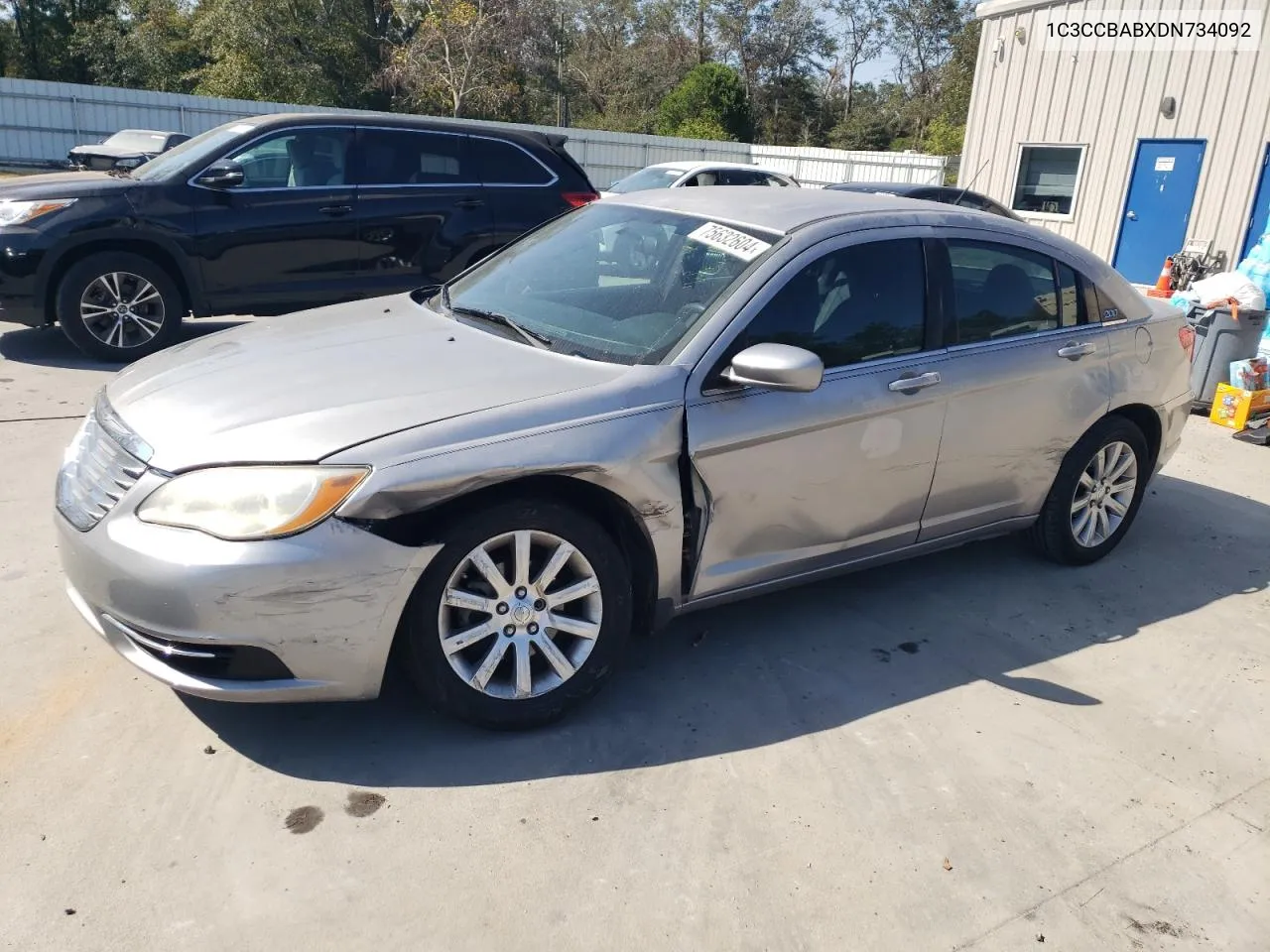 2013 Chrysler 200 Lx VIN: 1C3CCBABXDN734092 Lot: 75632604