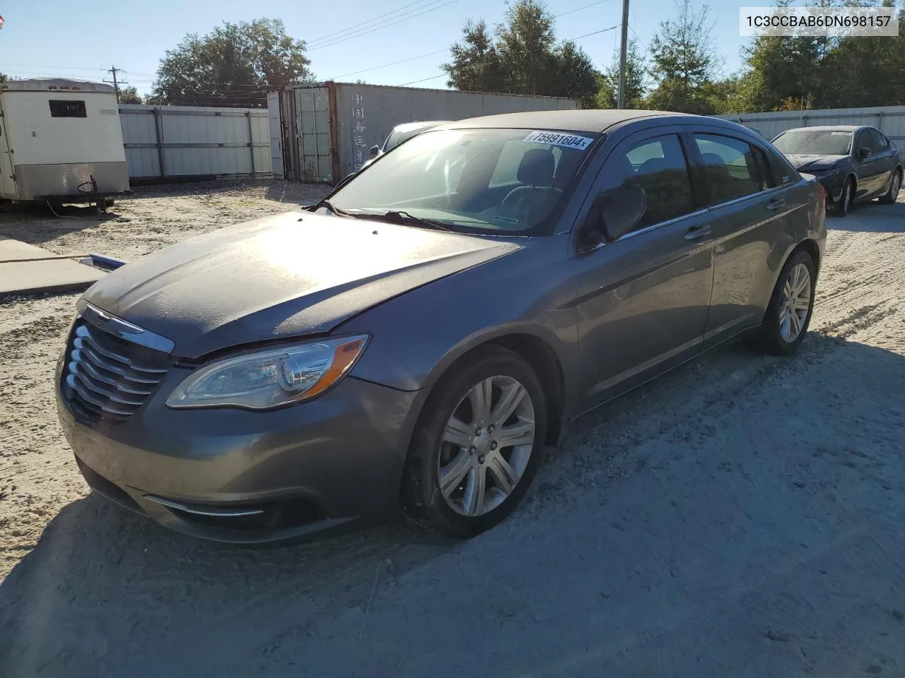 2013 Chrysler 200 Lx VIN: 1C3CCBAB6DN698157 Lot: 75991604