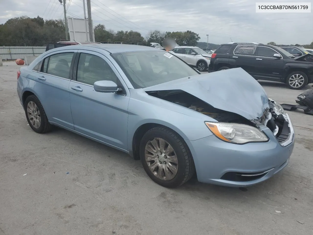 2013 Chrysler 200 Lx VIN: 1C3CCBAB7DN561759 Lot: 76373734