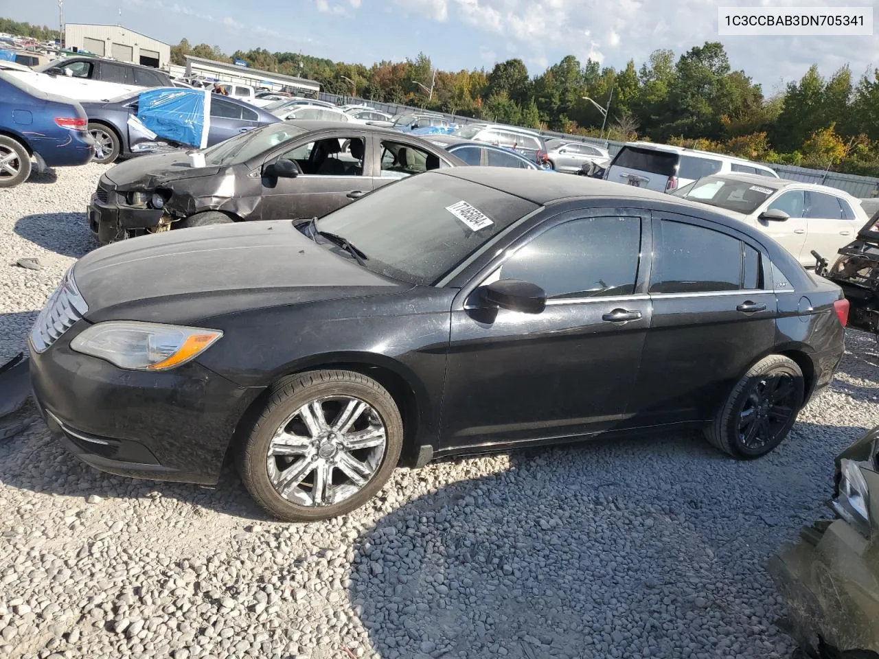 2013 Chrysler 200 Lx VIN: 1C3CCBAB3DN705341 Lot: 77465084