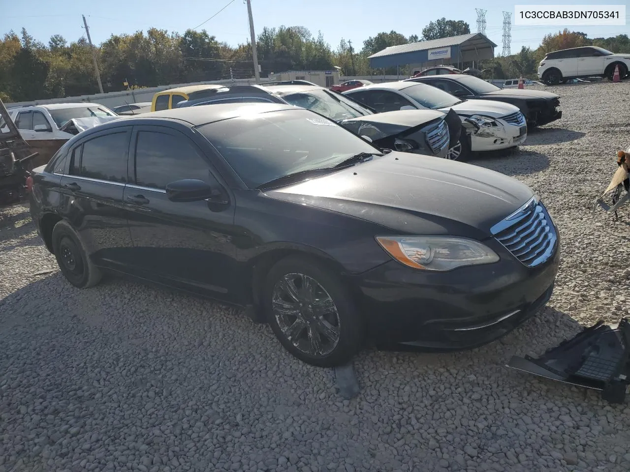 2013 Chrysler 200 Lx VIN: 1C3CCBAB3DN705341 Lot: 77465084