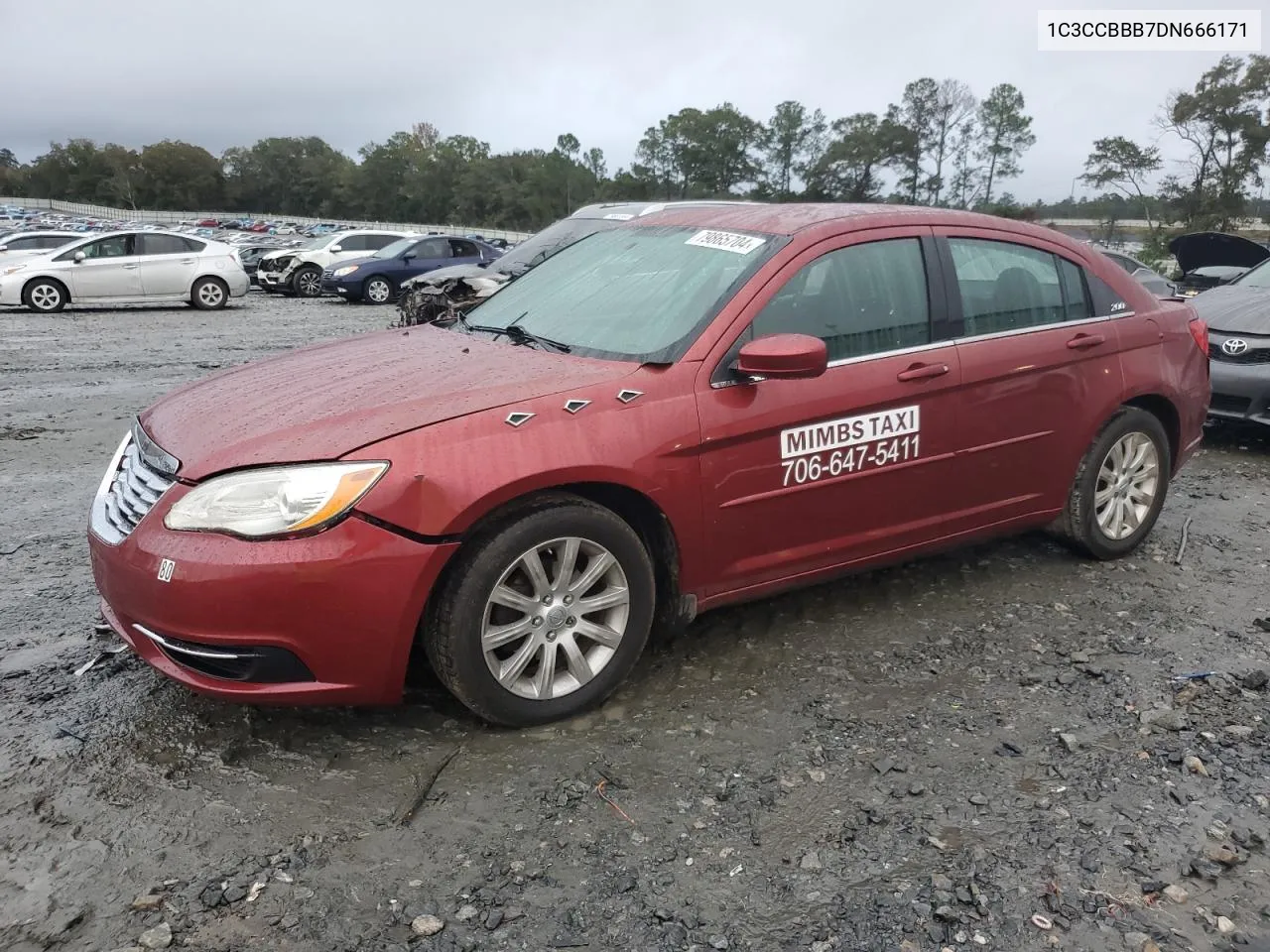 2013 Chrysler 200 Touring VIN: 1C3CCBBB7DN666171 Lot: 79865704