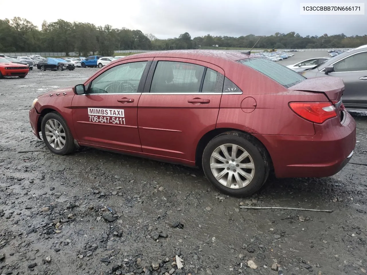 2013 Chrysler 200 Touring VIN: 1C3CCBBB7DN666171 Lot: 79865704