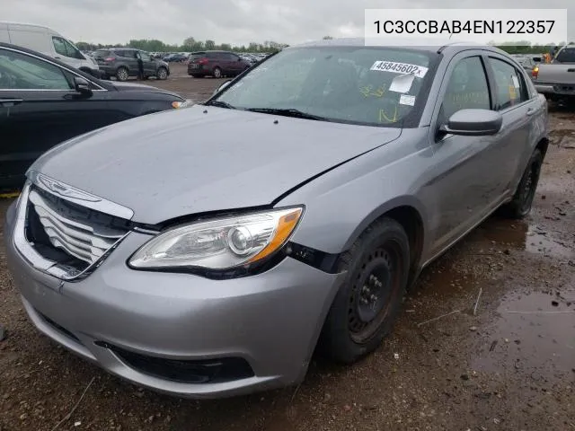 1C3CCBAB4EN122357 2014 Chrysler 200 Lx