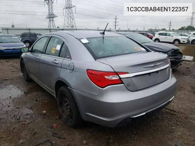 1C3CCBAB4EN122357 2014 Chrysler 200 Lx