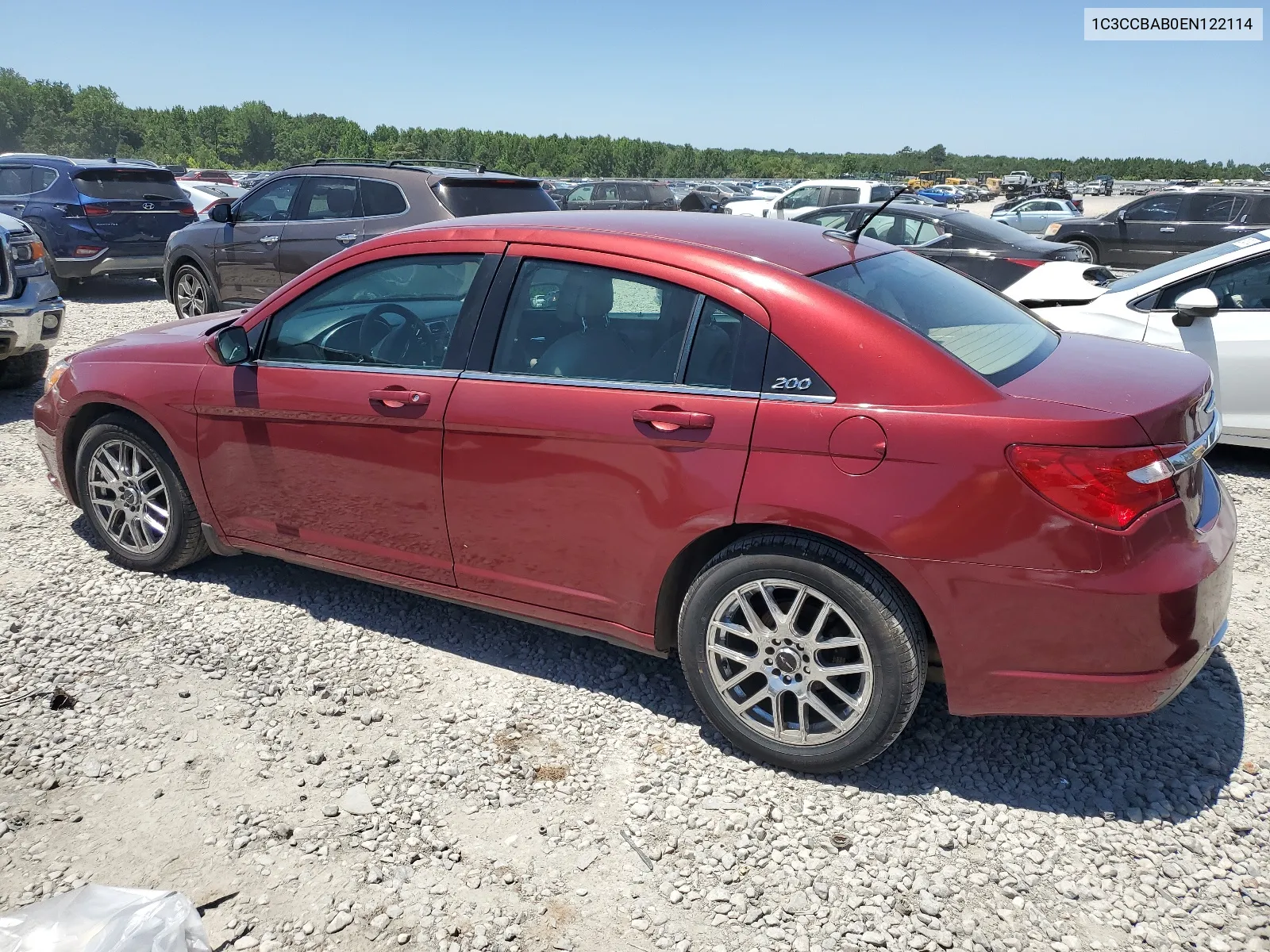 2014 Chrysler 200 Lx VIN: 1C3CCBAB0EN122114 Lot: 57950774