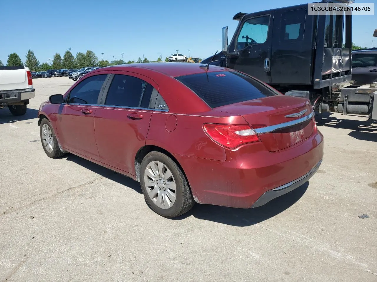 2014 Chrysler 200 Lx VIN: 1C3CCBAB2EN146706 Lot: 58418384