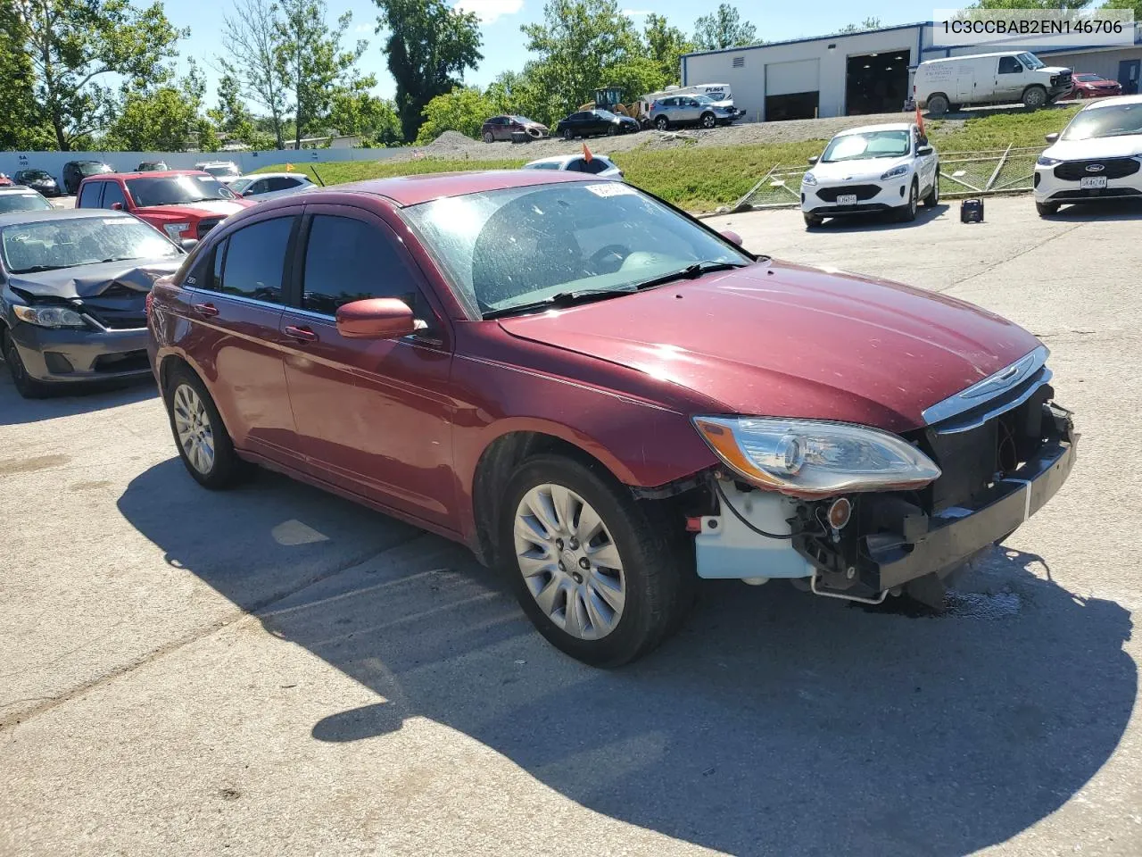 2014 Chrysler 200 Lx VIN: 1C3CCBAB2EN146706 Lot: 58418384