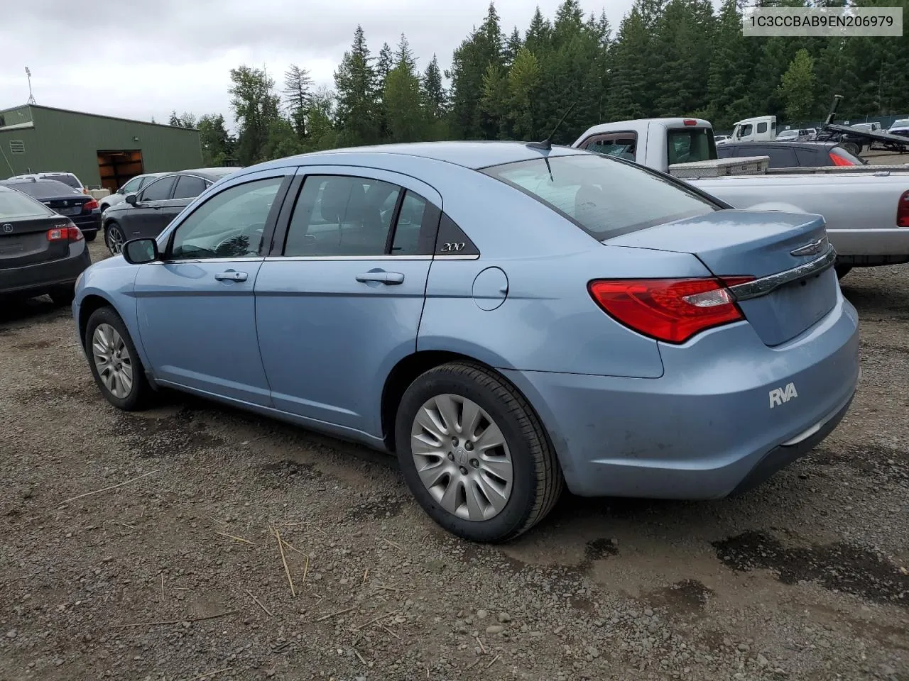 2014 Chrysler 200 Lx VIN: 1C3CCBAB9EN206979 Lot: 58704974