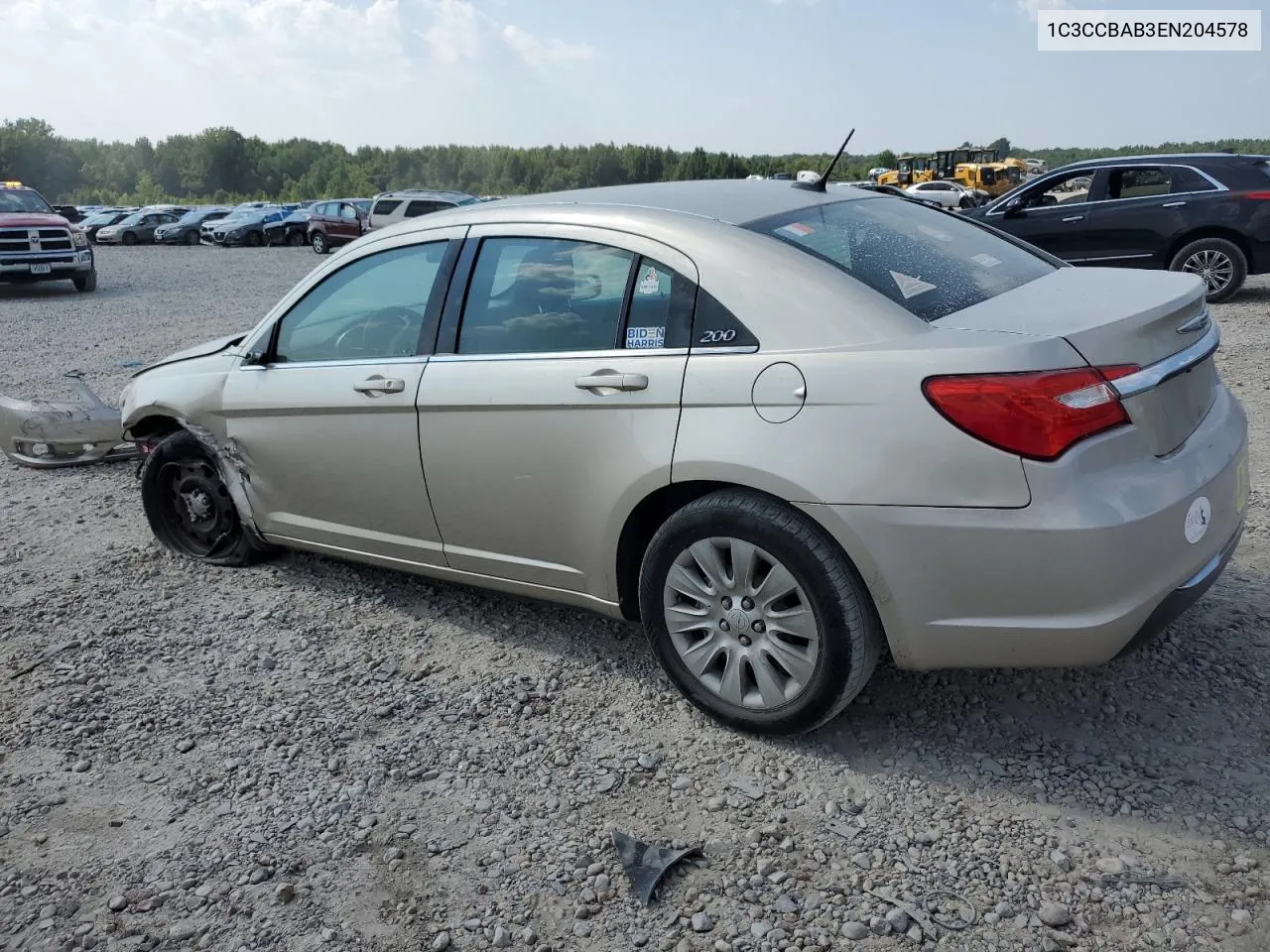 2014 Chrysler 200 Lx VIN: 1C3CCBAB3EN204578 Lot: 65997064