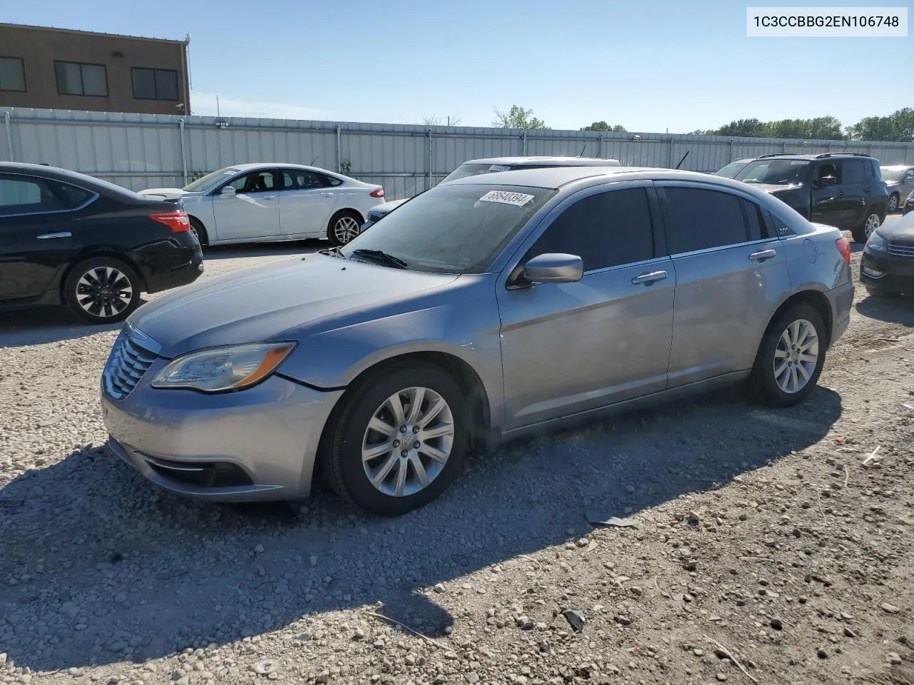 2014 Chrysler 200 Touring VIN: 1C3CCBBG2EN106748 Lot: 68640394