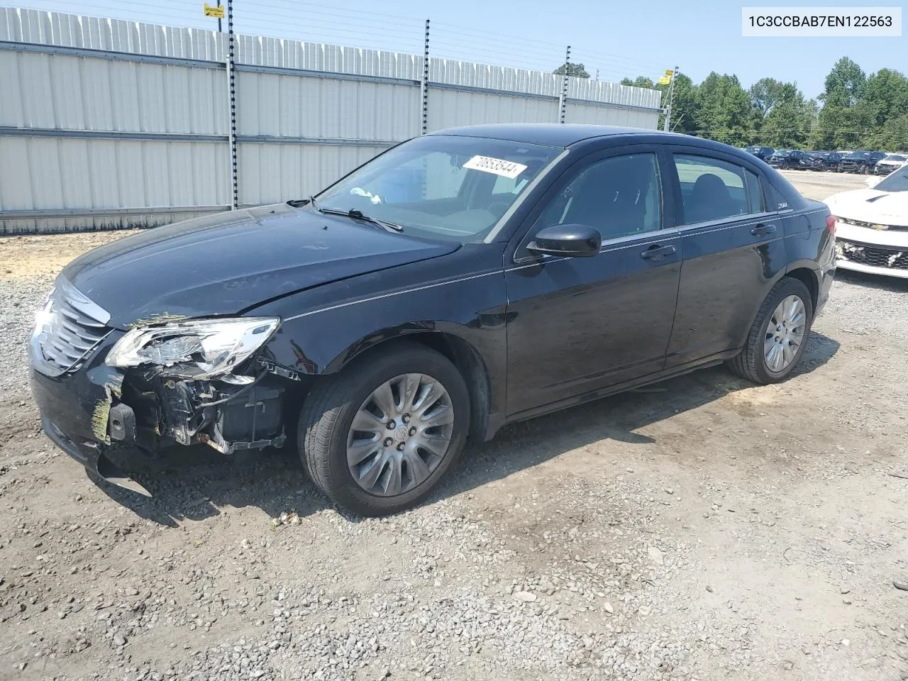 2014 Chrysler 200 Lx VIN: 1C3CCBAB7EN122563 Lot: 70853544