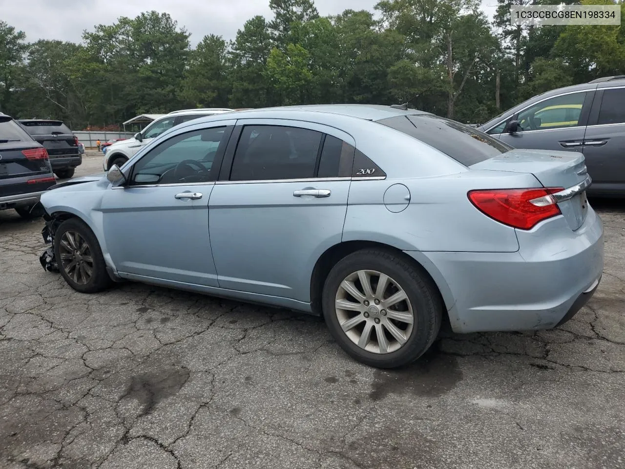 2014 Chrysler 200 Limited VIN: 1C3CCBCG8EN198334 Lot: 71255134