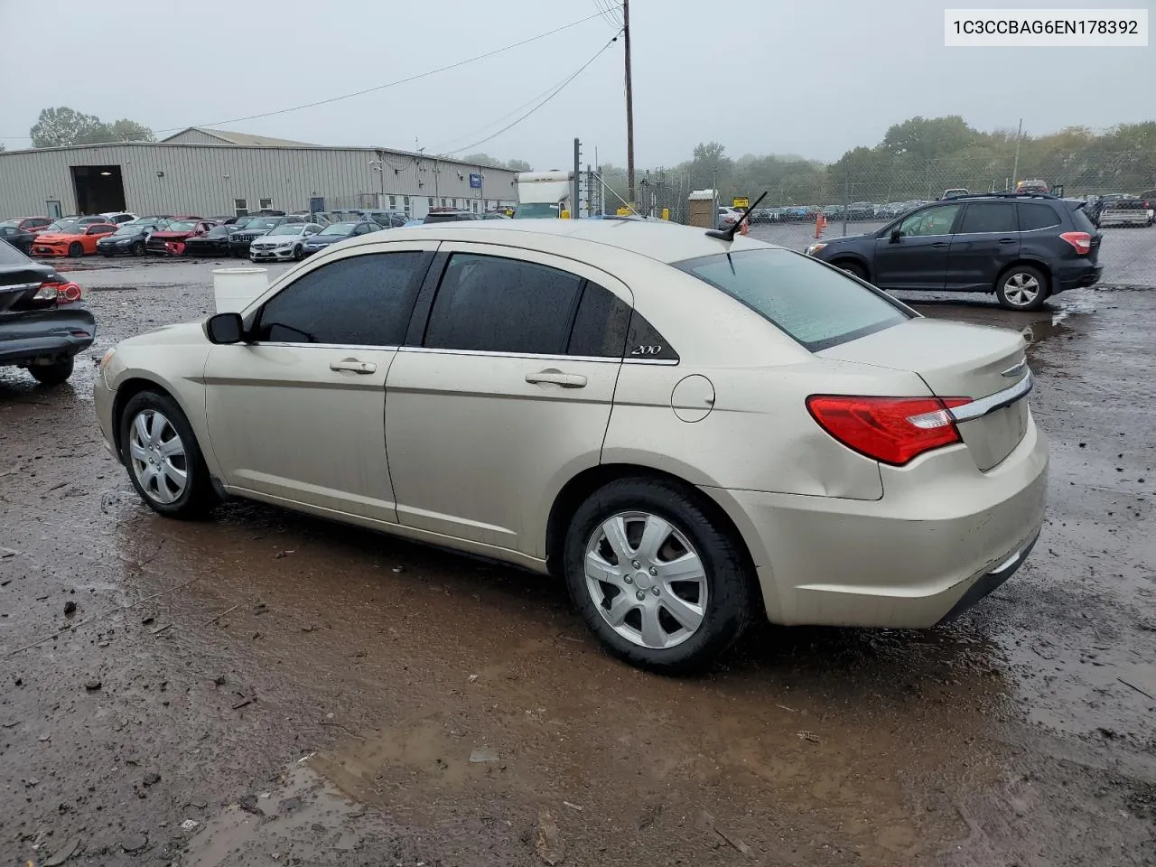 2014 Chrysler 200 Lx VIN: 1C3CCBAG6EN178392 Lot: 71344474