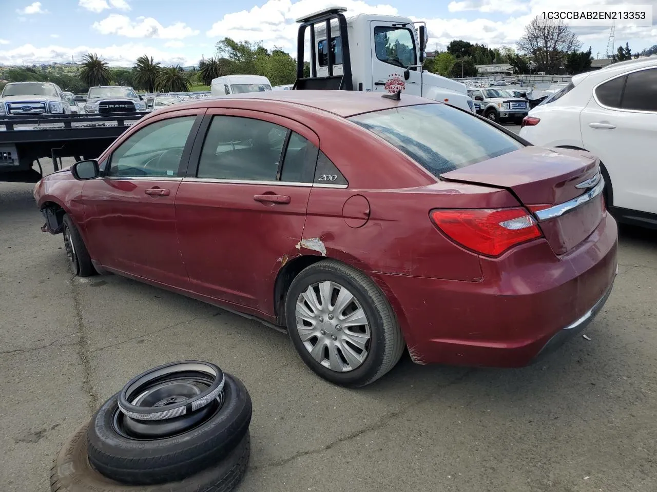 2014 Chrysler 200 Lx VIN: 1C3CCBAB2EN213353 Lot: 72733474