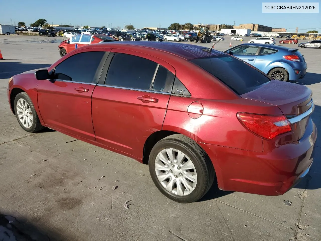 2014 Chrysler 200 Lx VIN: 1C3CCBAB4EN212026 Lot: 73422544