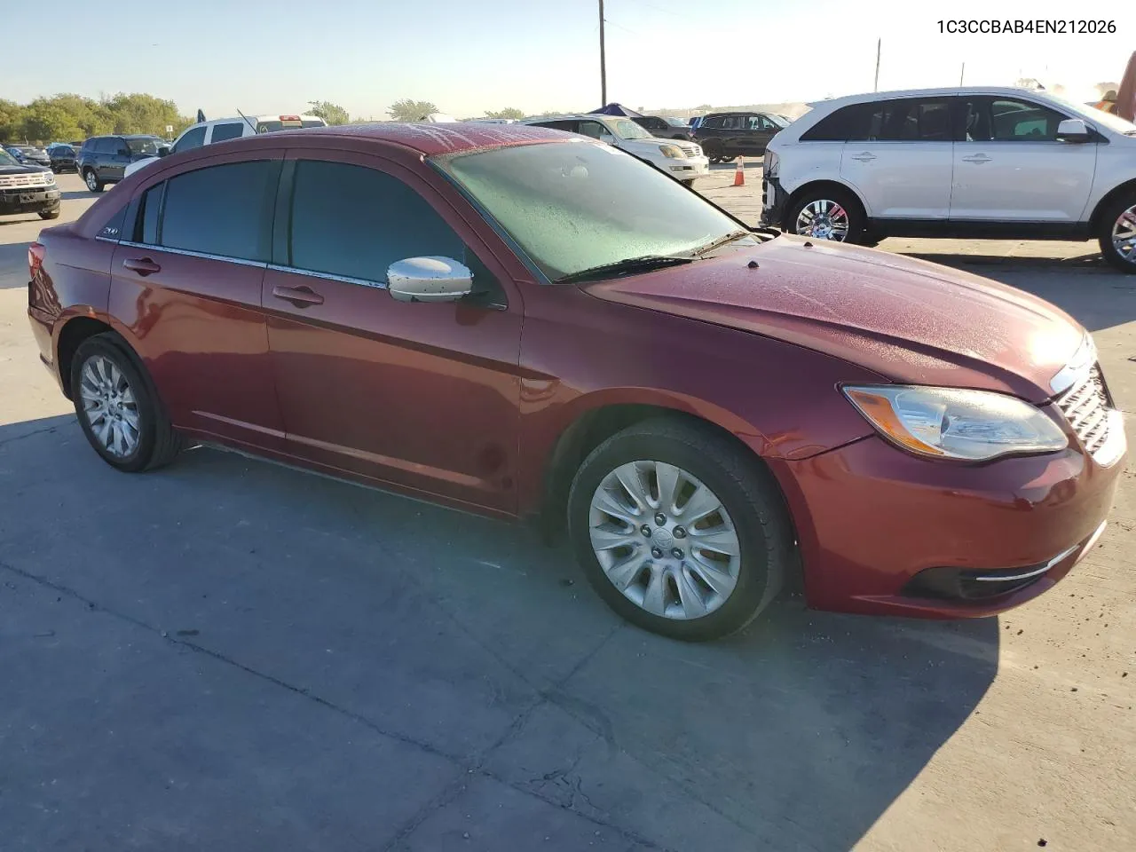 2014 Chrysler 200 Lx VIN: 1C3CCBAB4EN212026 Lot: 73422544