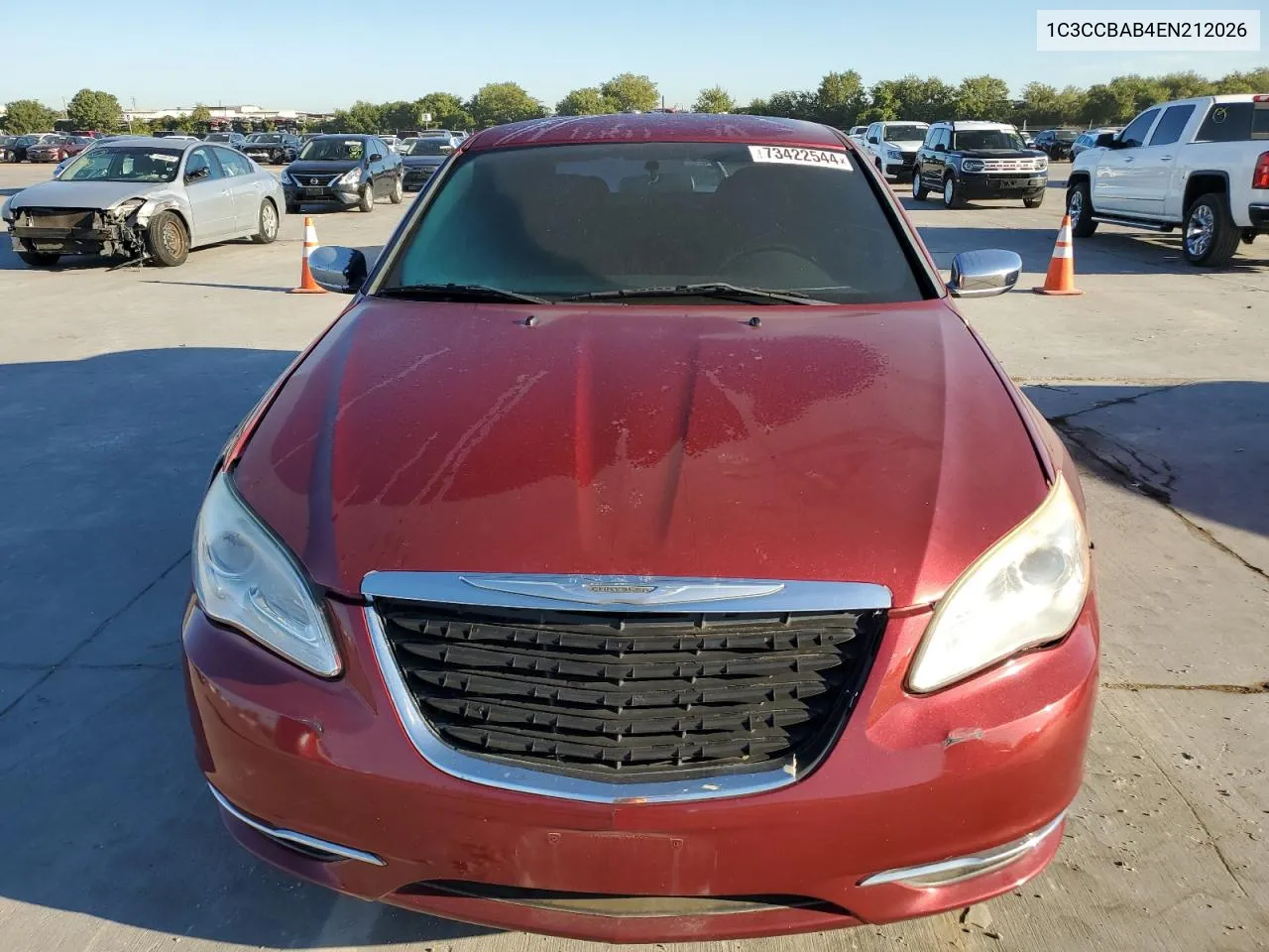 2014 Chrysler 200 Lx VIN: 1C3CCBAB4EN212026 Lot: 73422544