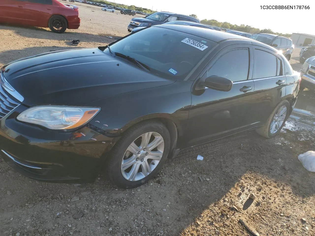 2014 Chrysler 200 Touring VIN: 1C3CCBBB6EN178766 Lot: 75750354